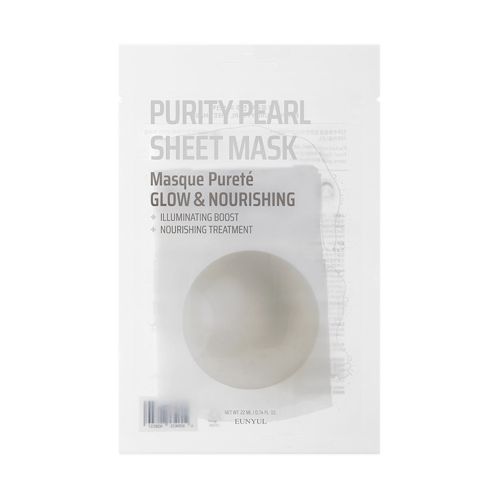 EUNYUL Purity Facial Sheet Mask Pack (Pearl) 0.74 fl. Oz. / 22ml