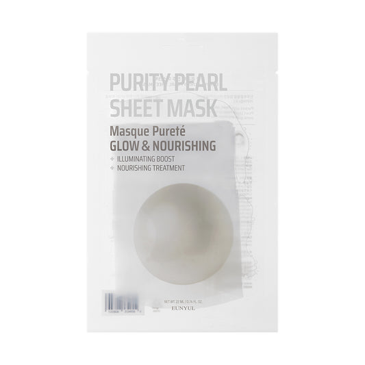 EUNYUL Purity Facial Sheet Mask Pack (Pearl) 0.74 fl. Oz. / 22ml