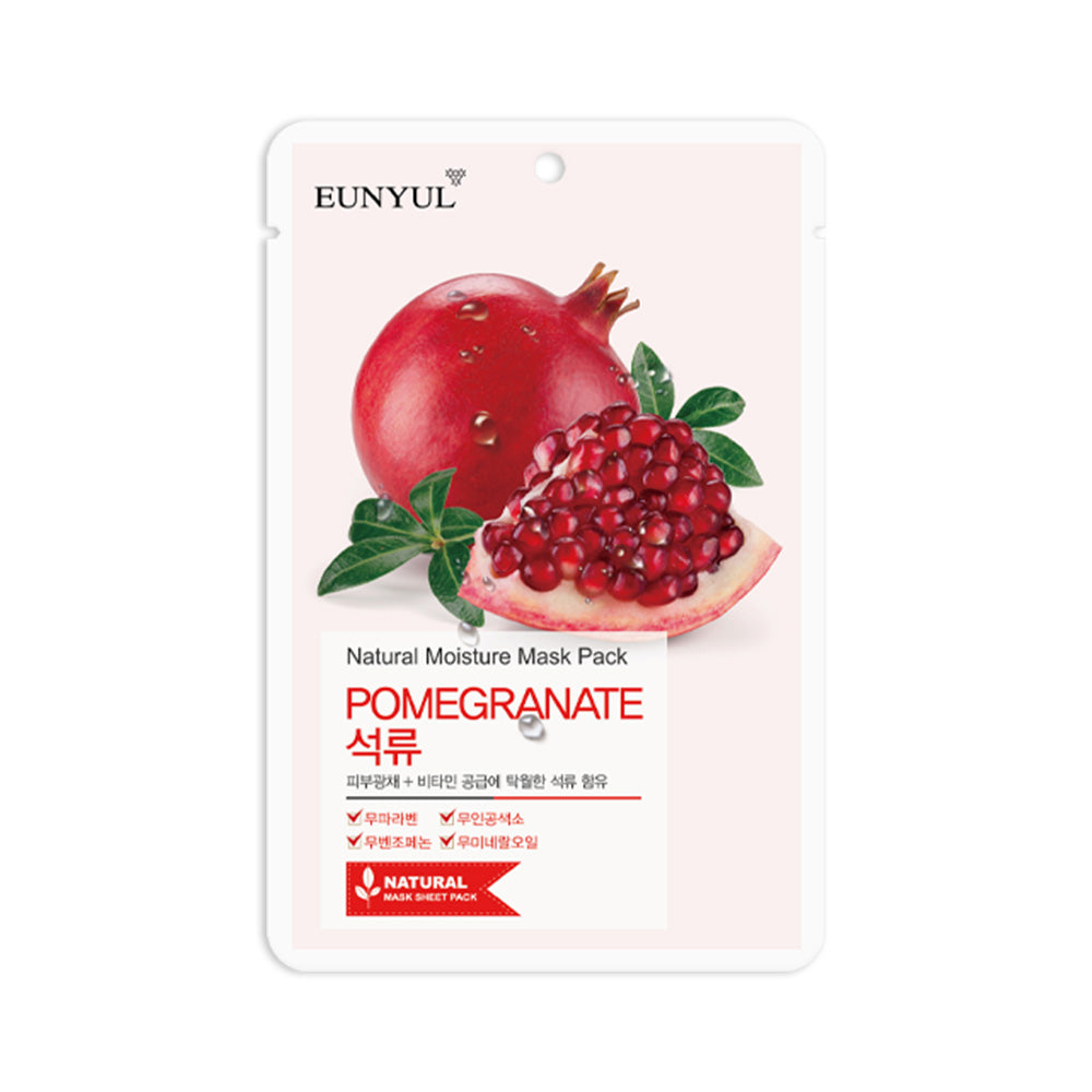 EUNYUL Natural Sheet Mask Pack (Pomegranate) 0.74 fl. Oz. / 22ml