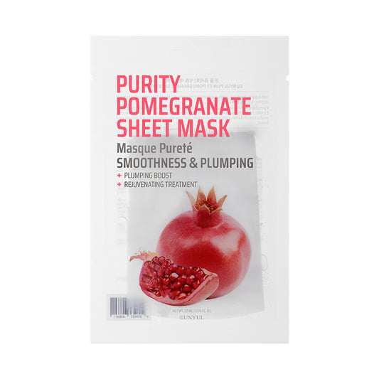 EUNYUL Purity Facial Sheet Mask Pack (Pomegranate) 0.74 fl. Oz. / 22ml