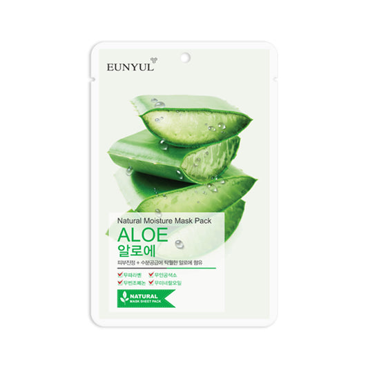 EUNYUL Natural Sheet Mask Pack (Aloe) 0.74 fl. Oz. / 22ml